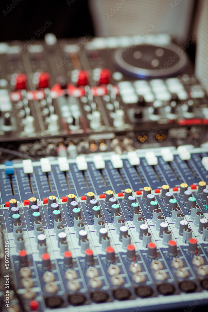 Fototapeta premium DJ mixer