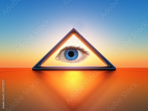 Εκτύπωση καμβά triangular view