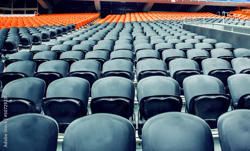 Obraz premium Empty rows of chairs