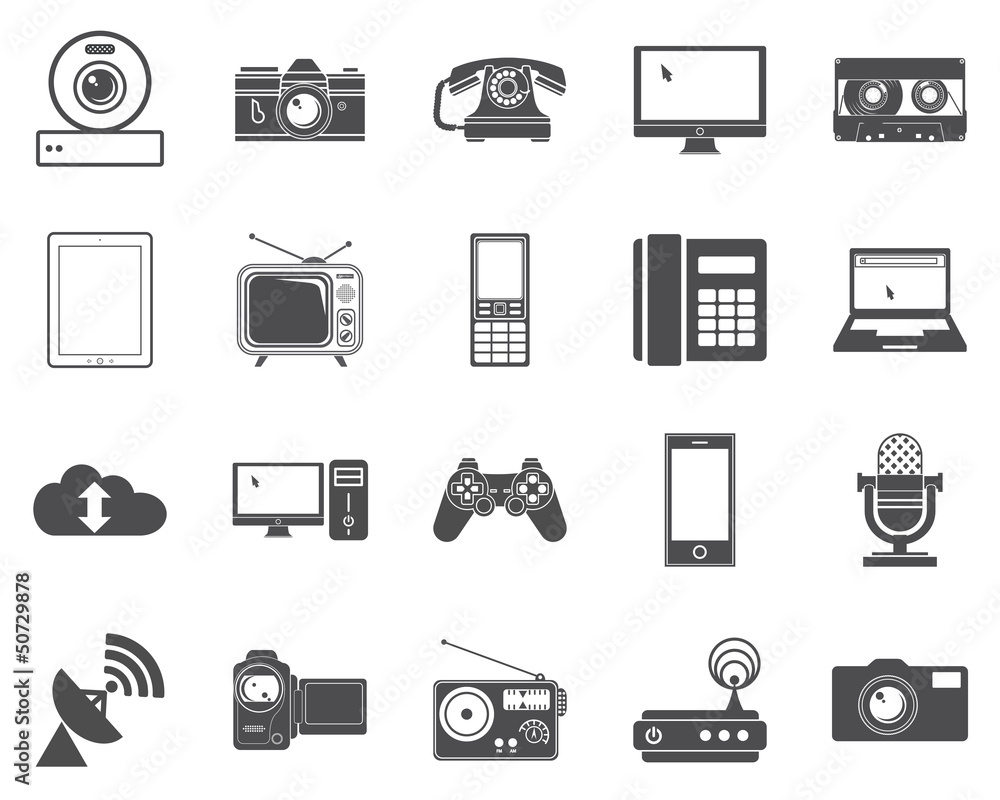 Devices icons. Devices icons.