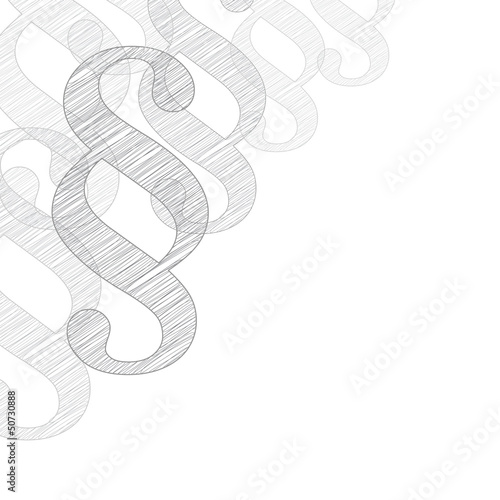 Paragraf Scribble Bleistift Ecke