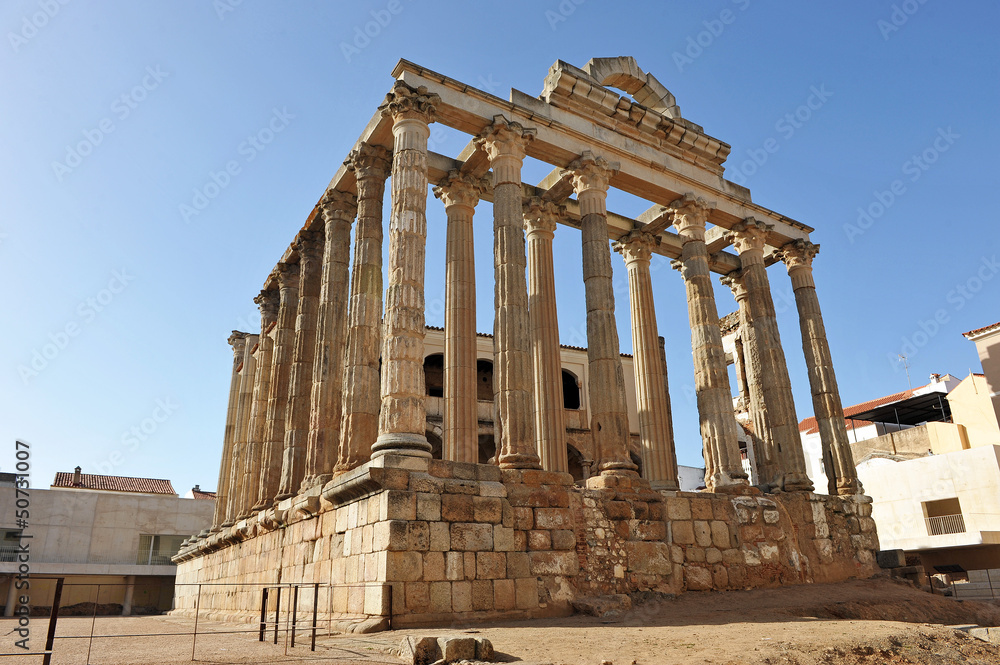 Fototapeta premium Roman temple of Diana, Merida, Spain