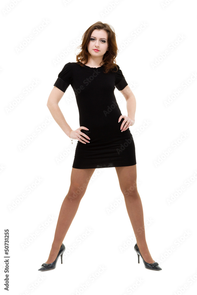 Full length of sexy woman in little dress Full length of sexy woman in little dress