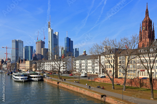 Frankfurt am Main - Blick von der Alten Brücke - 2013