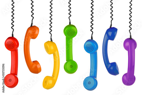 Cuadro en lienzo retro handset row