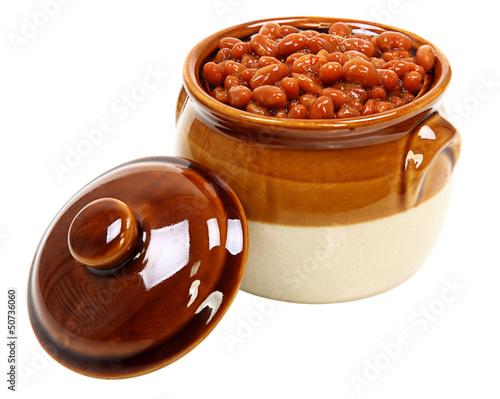 Tableau sur toile Baked Beans In Pot