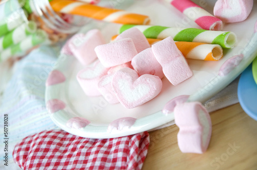 sweet heart marshmallow