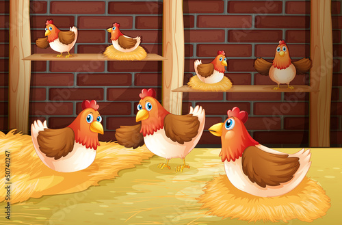 The seven hens