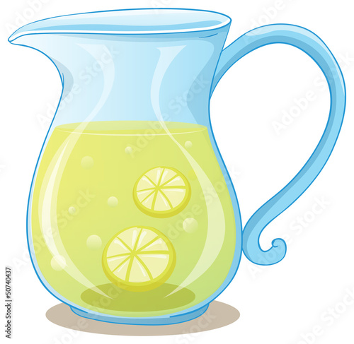 A pitcher of lemon juice