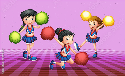 The three cheerdancers