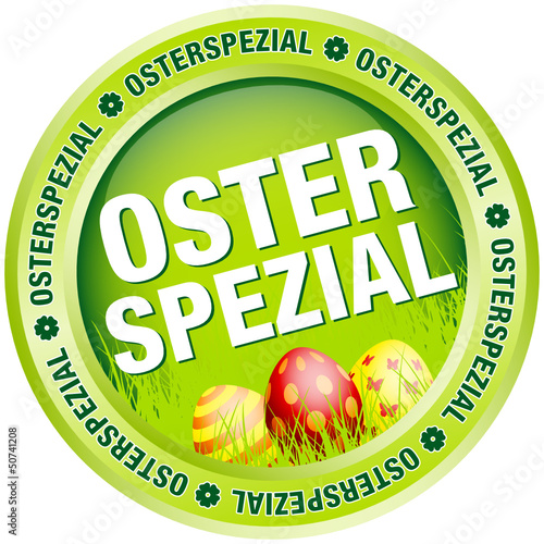 Button Osterspezial Ostereier grün