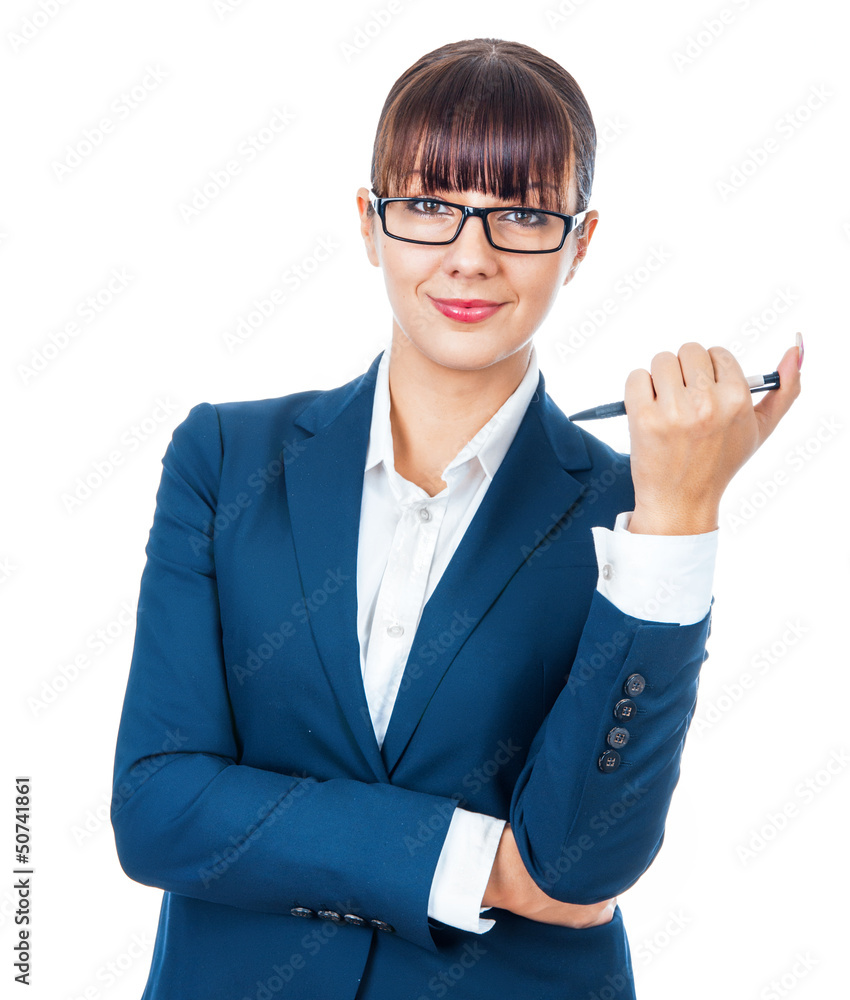 Happy smiling young business woman Happy smiling young business woman
