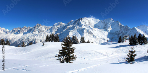 France - Mont-blanc (vu du Prarion) photo