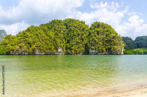 White beaches of the Indian Ocean in Thailand