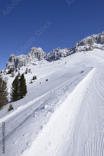 Rosengarten and Laurin long ski run, Costalunga pass