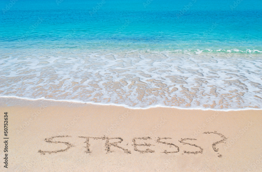 Naklejka premium turquoise foreshore and stress