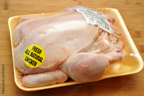 Tablou pe pânză Packaged Whole Chicken