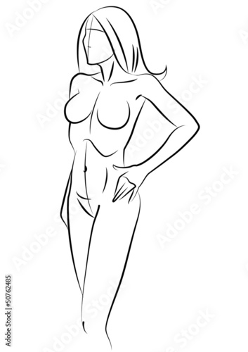 female figure outline