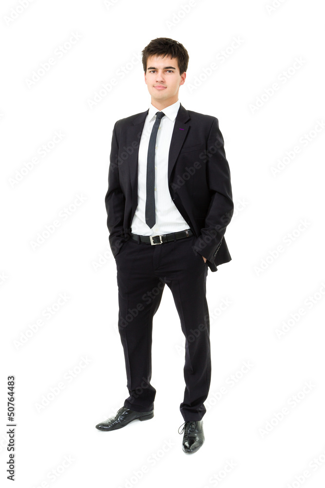 Confident modern business man isolated on white Confident modern business man isolated on white