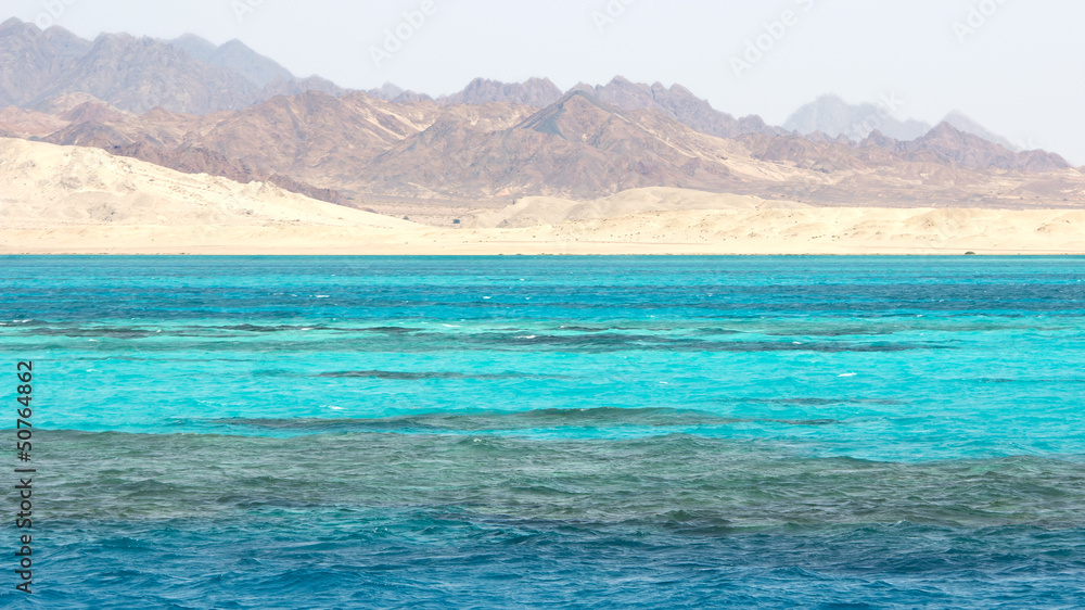 Red Sea landscape in Egypt