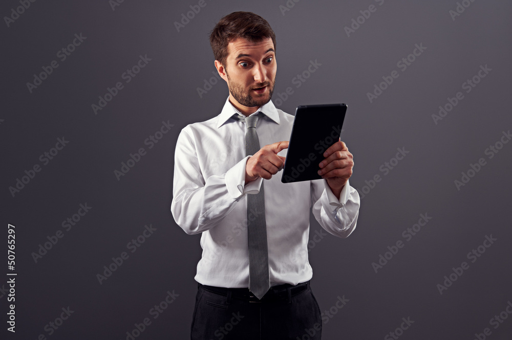 amazed businessman amazed businessman