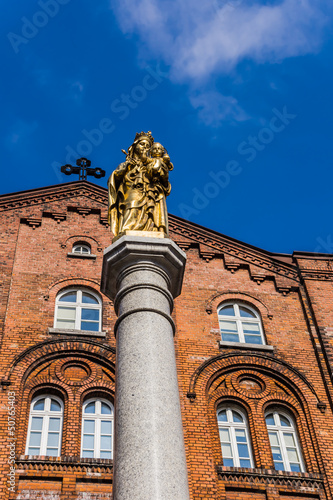 Holy Mother and Child statue in Katowice