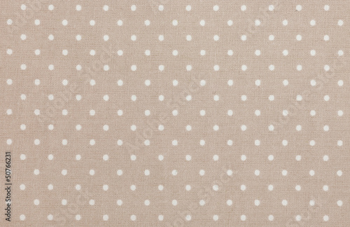 Light brown polka dot fabric photo