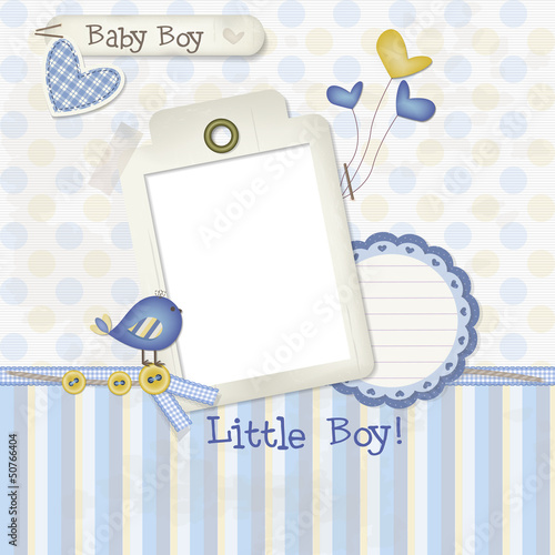 Baby Boy - Scrapbook - Place your photo and text