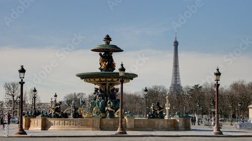 fontaine de la place de la concorde à paris