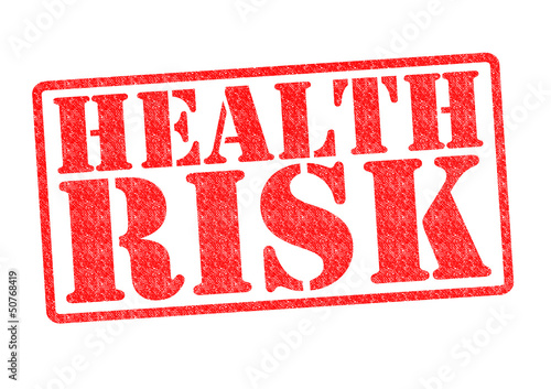 HEALTH RISK Rubber Stamp photo