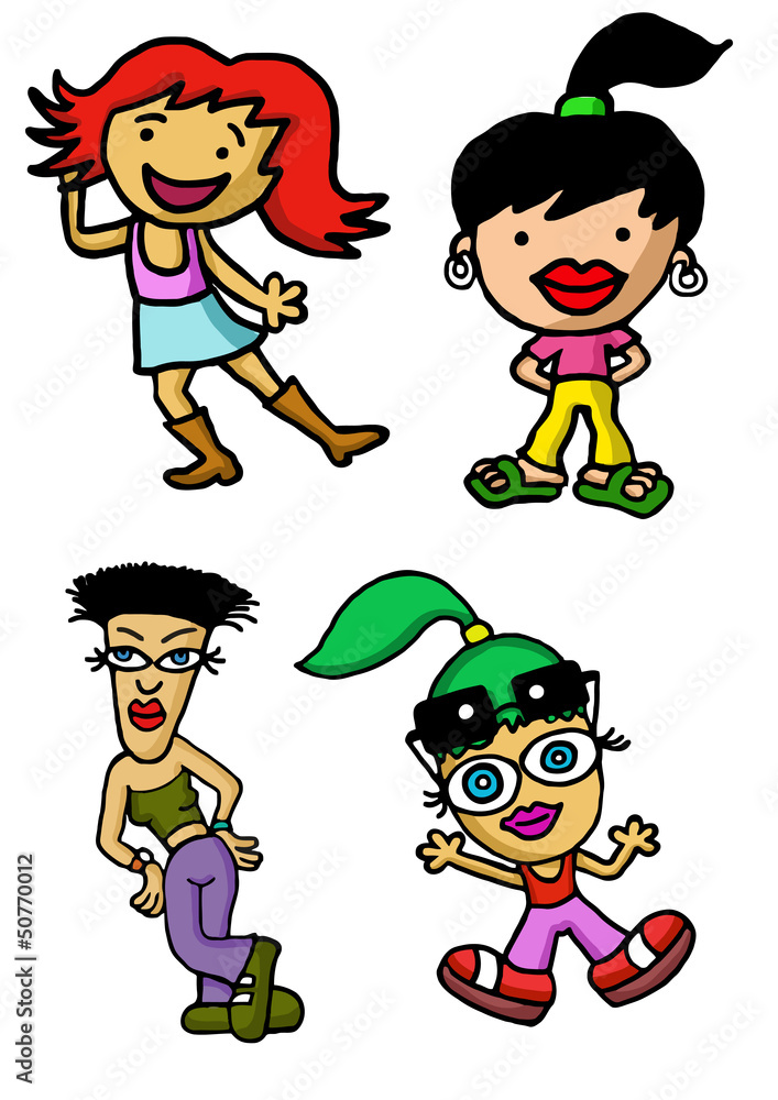 cartoon girls