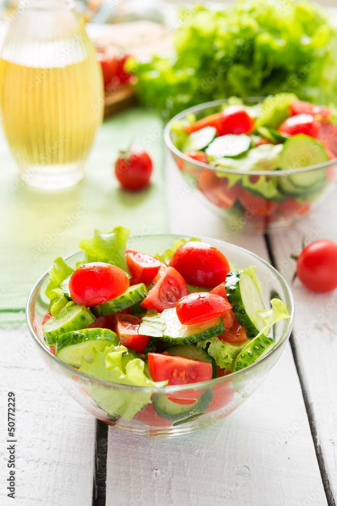 Fresh vegetables salad