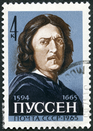 USSR - 1965: shows Nicolas Poussin (1594-1665), French Painter