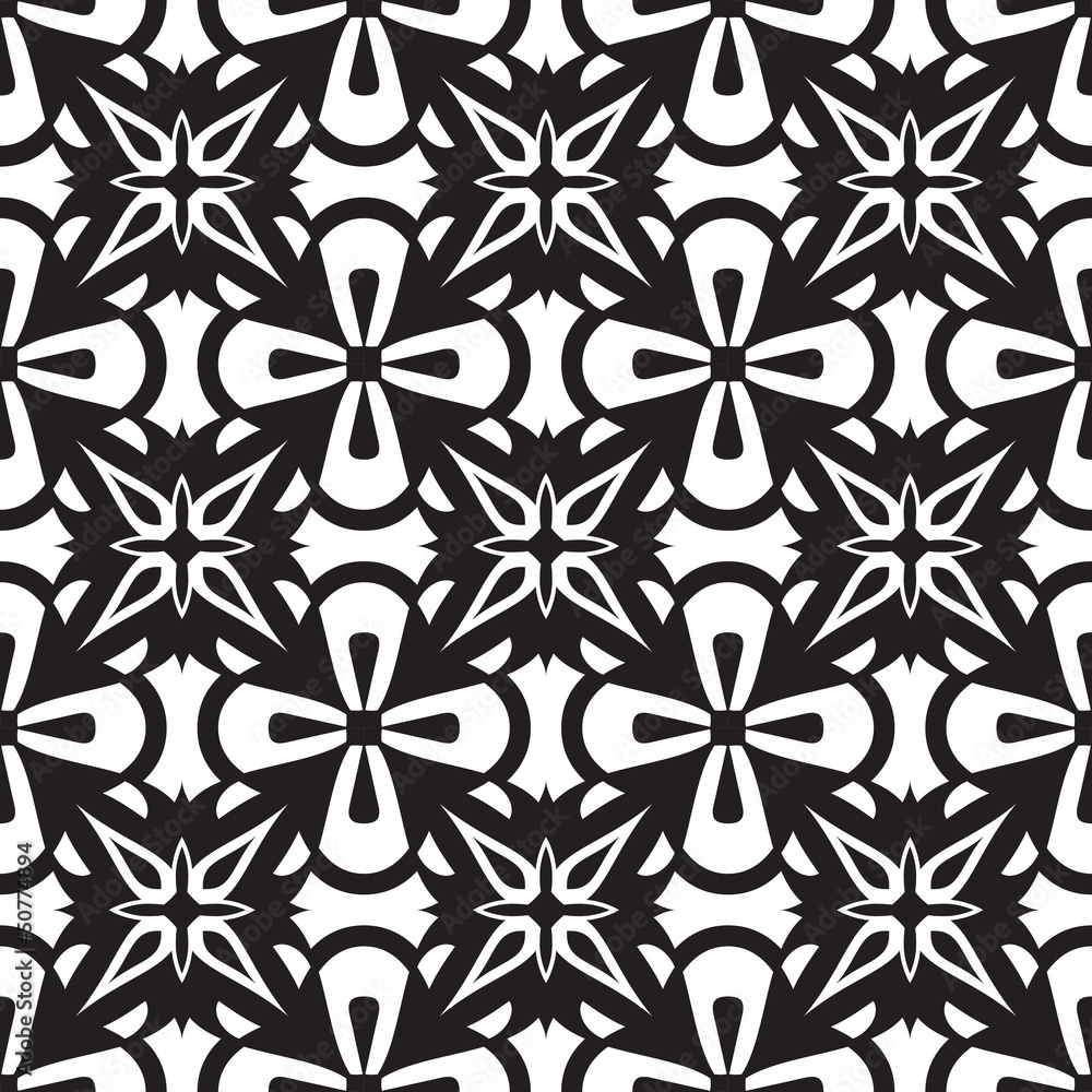 Black and white geometric seamless pattern Black and white geometric seamless pattern