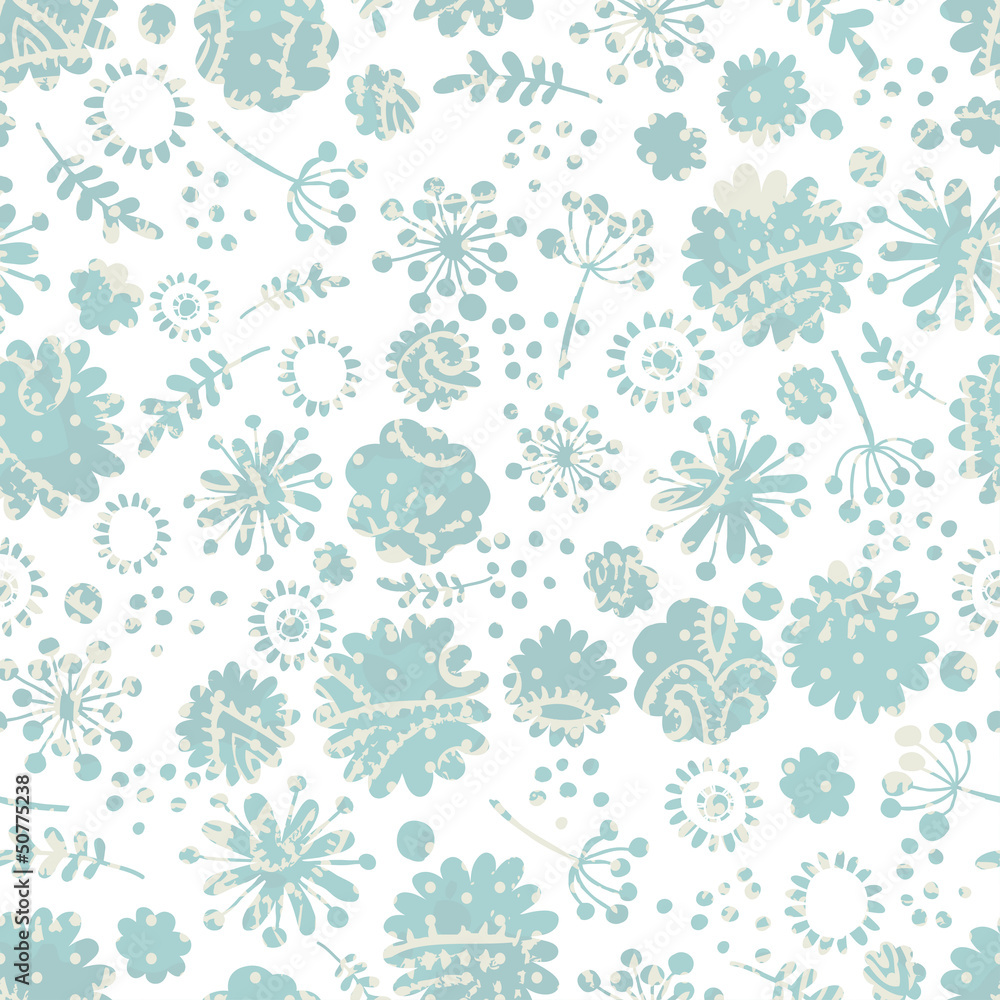 Tender flowers seamless pattern Tender flowers seamless pattern