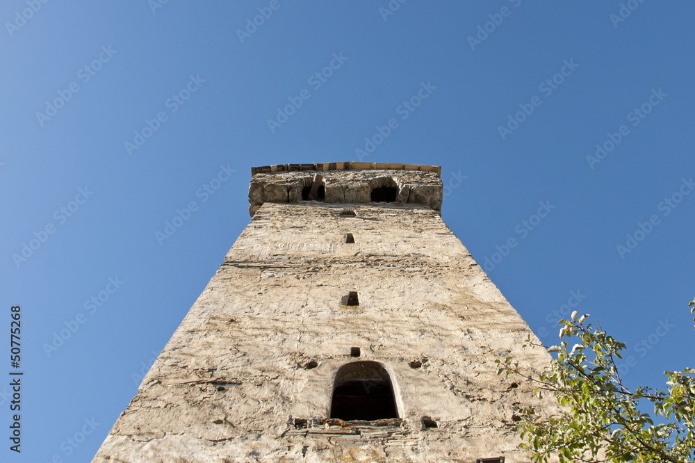 Svan tower in Svaneti, Georgia.