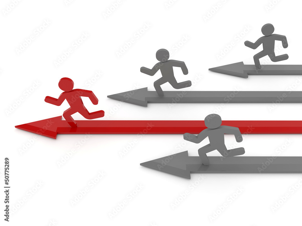 Leader of competition. Concept 3D illustration. Leader of competition. Concept 3D illustration.