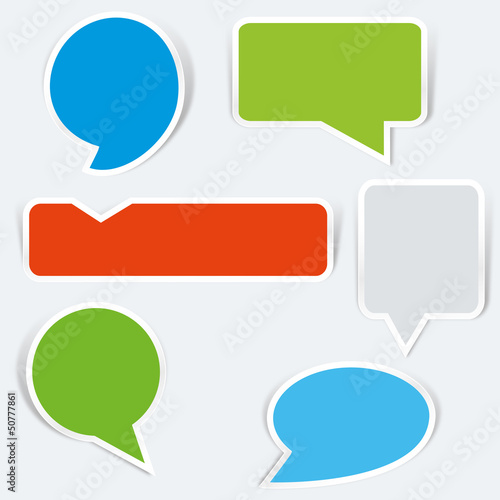 Sprechblasen Papercut