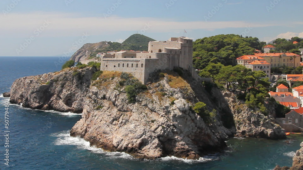 Dubrovnik in Croatia, view from the old fortress Dubrovnik in Croatia, view from the old fortress