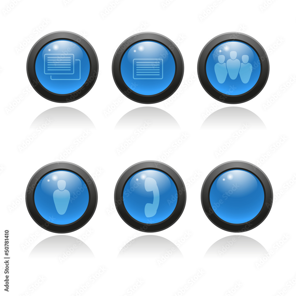 Glossy icon set for web applications. Glossy icon set for web applications.