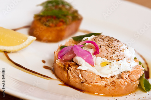 Obraz na płótnie Salmon tartare