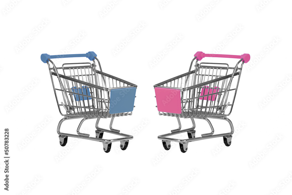 Two shopping carts Two shopping carts