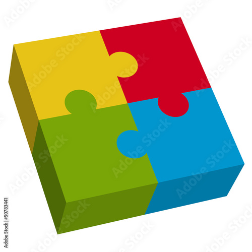 3D Puzzle Quadrat