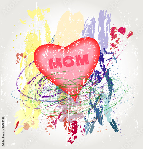 Mother's day illustration, vector