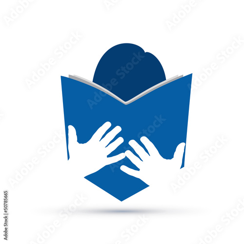 Vector logo Book