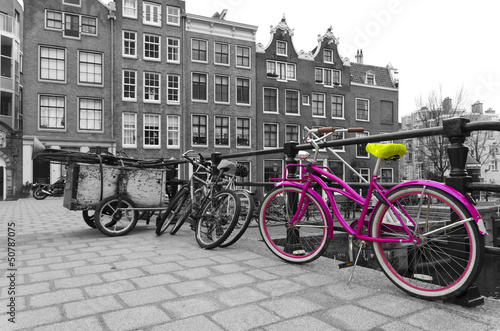 pink bicycle