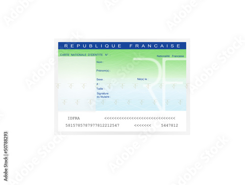 Photos carte identité vierge