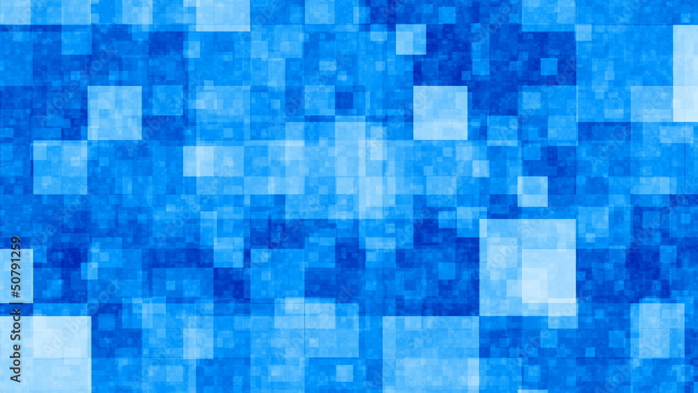 Abstract blue blocks background (seamless loop) Abstract blue blocks background (seamless loop)
