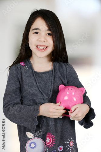 Girl With Bank photo