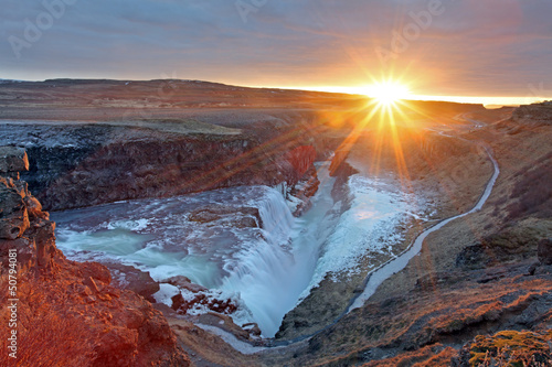 Gullfoss waterfall iceland © Oliver Taylor